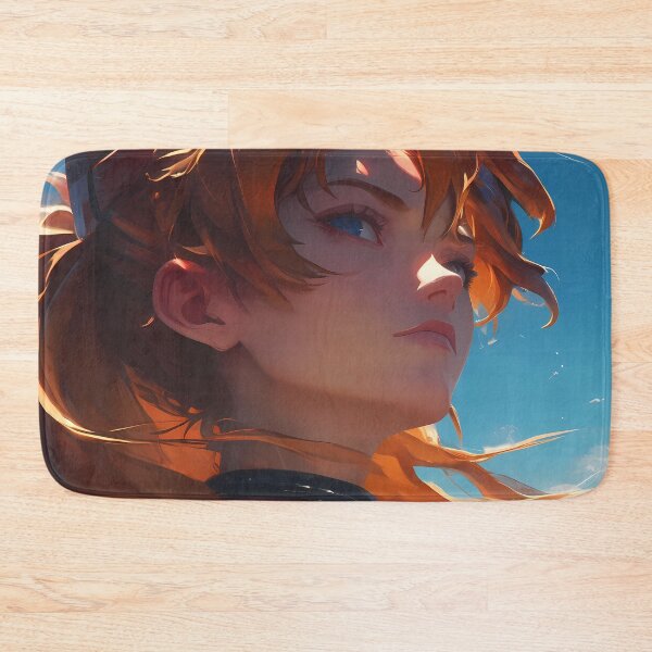 Item preview, Asuka Langley Neon Genesis Evangelion Red Suit Windy Sky Resolve designed and sold by Spraykart.
