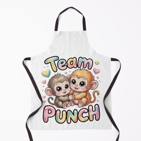 Item preview, Team Punch – Kawaii Grey & Golden Baby Monkey Duo Tee designed and sold by DarylWelsh2024.