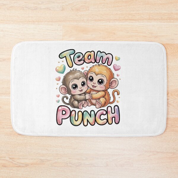 Item preview, Team Punch – Kawaii Grey & Golden Baby Monkey Duo Tee designed and sold by DarylWelsh2024.