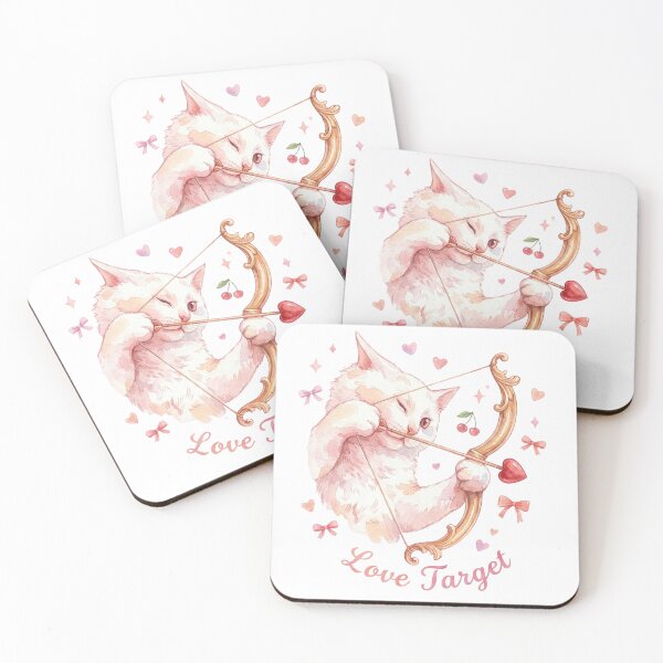 Item preview, Love Target – Cute Cupid Cat Valentine Design designed and sold by aiqdelicia.