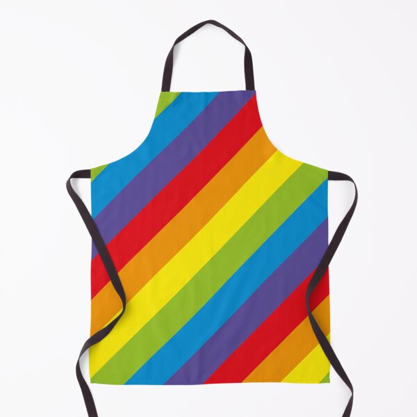 Item preview, Rainbow Stripes – Bold Diagonal Rainbow Stripe Pattern Print designed and sold by Fabulosa Designs.