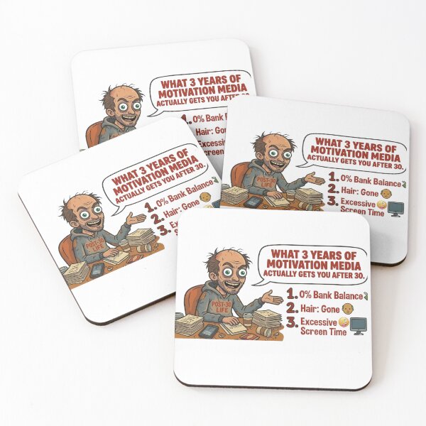Item preview, 3 Years of Motivation Media Reality Check - Funny Sarcastic Art designed and sold by Ithaca2077.
