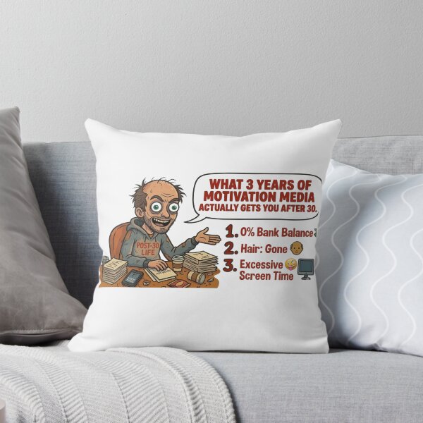Item preview, 3 Years of Motivation Media Reality Check - Funny Sarcastic Art designed and sold by Ithaca2077.