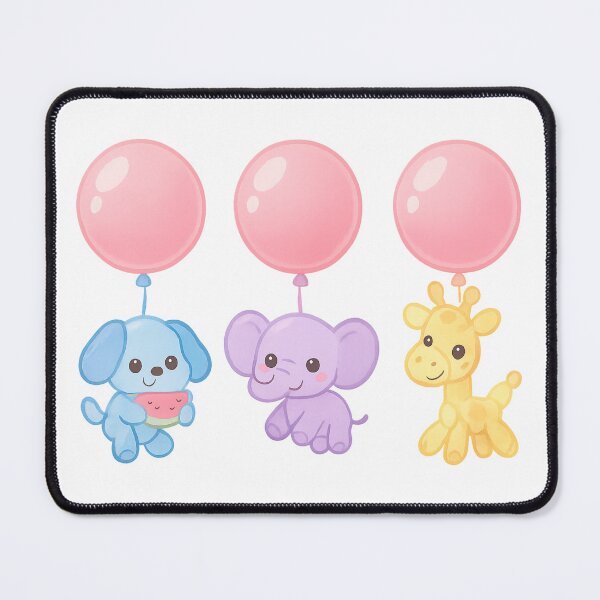 Item preview, Cute Animals With Balloons designed and sold by Velvet-motive.