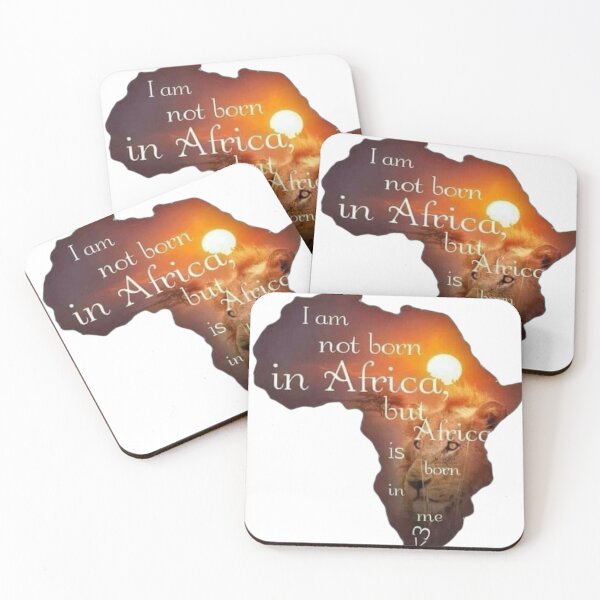 Item preview, I Was Born in Africa but Africa Was Born in Me – African Pride Map Design designed and sold by Aisha Creates.