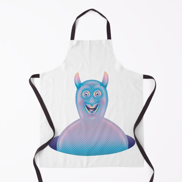 Item preview, Thingamawhatisit – Blue Scaled Creature Illustration Print designed and sold by Fabulosa Designs.
