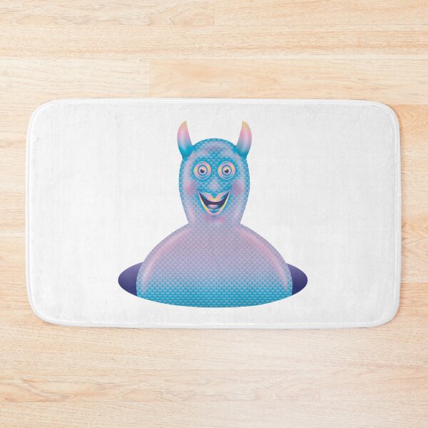 Item preview, Thingamawhatisit – Blue Scaled Creature Illustration Print designed and sold by Fabulosa Designs.