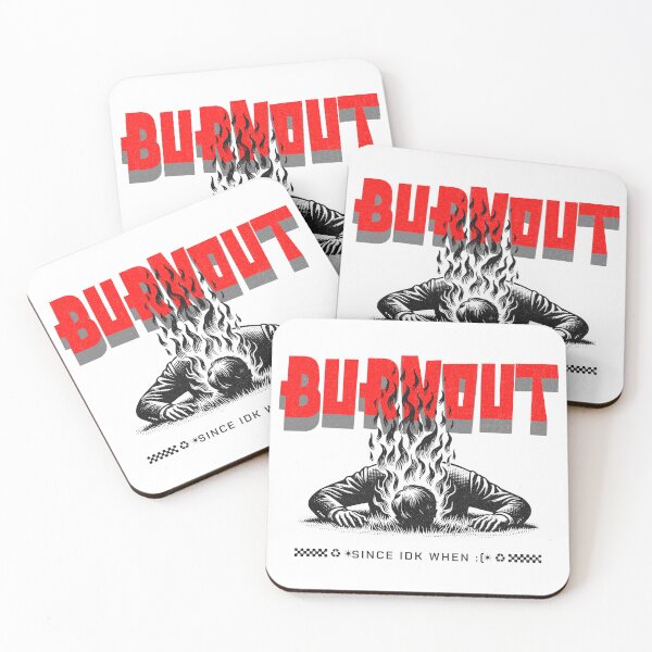 Item preview, BURNOUT // Distressed Flame Typography Shirt designed and sold by NeuralBrush27.