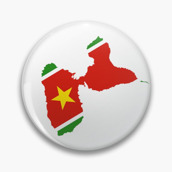Item preview, Guadeloupe Map Flag Red Star Island Design designed and sold by fritz-10signer.