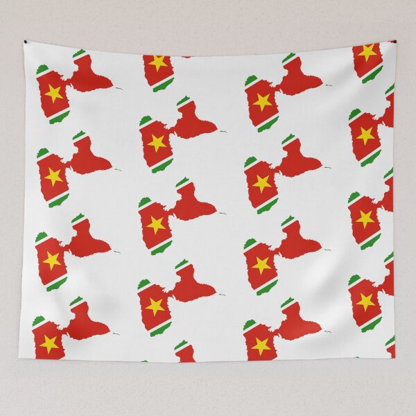Item preview, Guadeloupe Map Flag Red Star Island Design designed and sold by fritz-10signer.