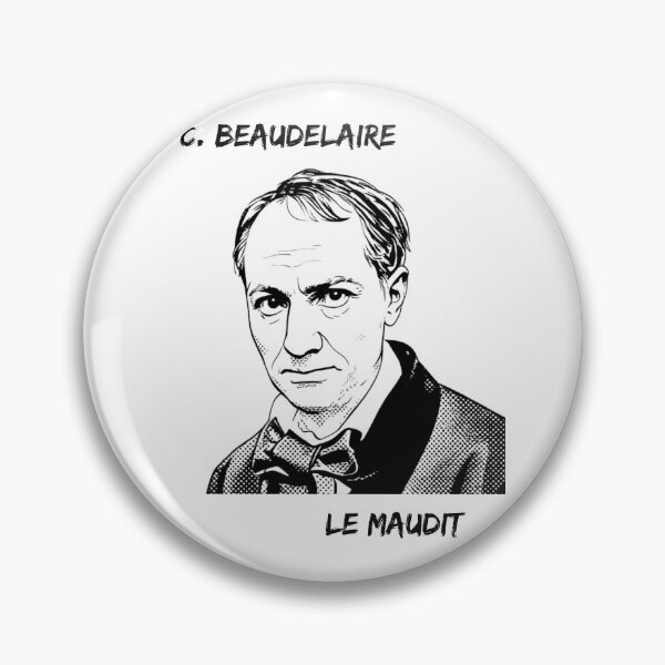 Item preview, portrait of Baudelaire designed and sold by La pensée sauvage.