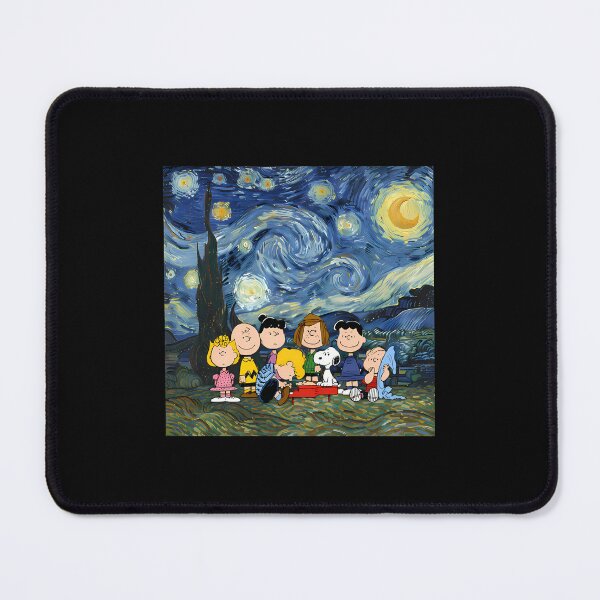 Item preview, Snoopy And The Peanuts Gang Starry Night designed and sold by joy seeker.