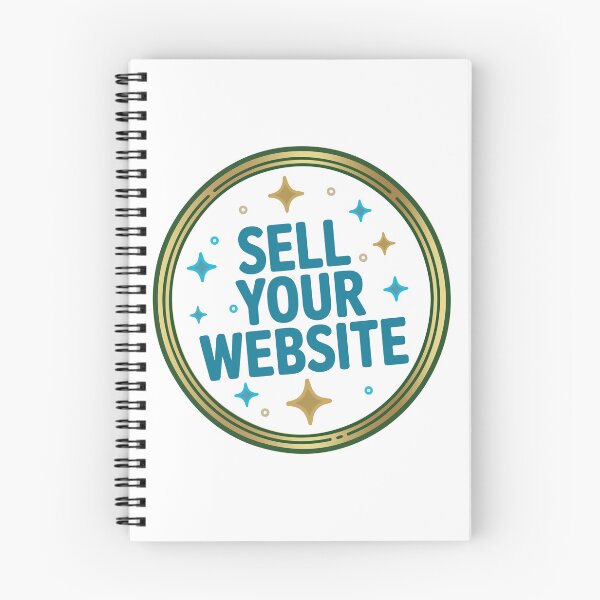 Item preview, Sell Your Website Luxury Golden Circle Tech Success Sticker designed and sold by PixelWaveBD.