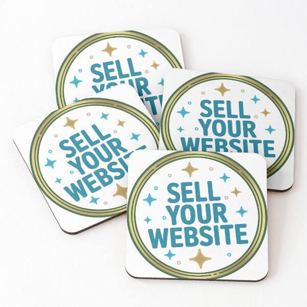 Item preview, Sell Your Website Luxury Golden Circle Tech Success Sticker designed and sold by PixelWaveBD.