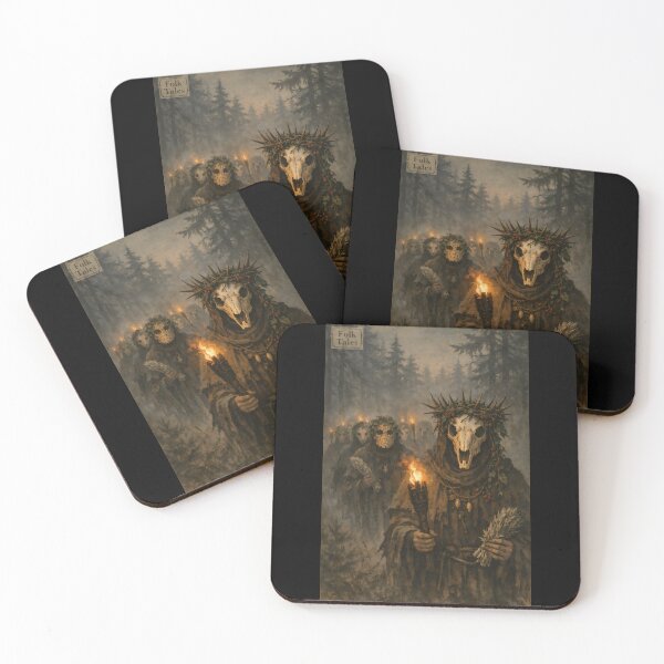 Item preview, The Procession of the Hollow Crown - Folk Horror designed and sold by bapupa.