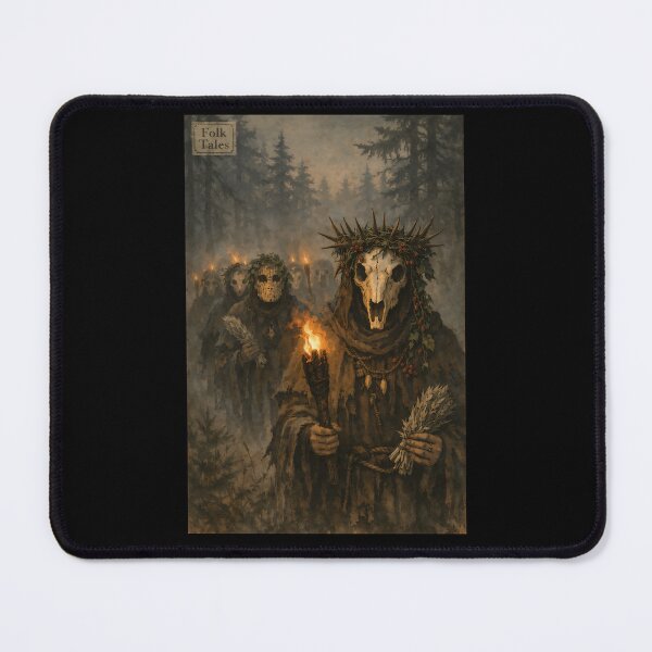 Item preview, The Procession of the Hollow Crown - Folk Horror designed and sold by bapupa.