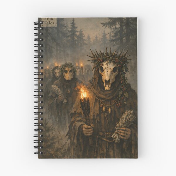 Item preview, The Procession of the Hollow Crown - Folk Horror designed and sold by bapupa.
