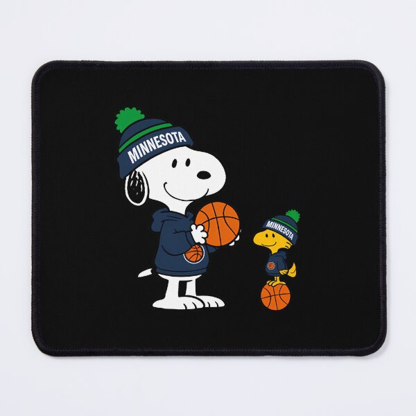 Item preview, Minnesota Timberwolves Snoopy And Woodstock Basket designed and sold by joy seeker.