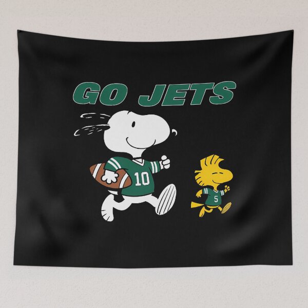 Item preview, Snoopy New York Jets Football Retro Fan Go Jets designed and sold by joy seeker.