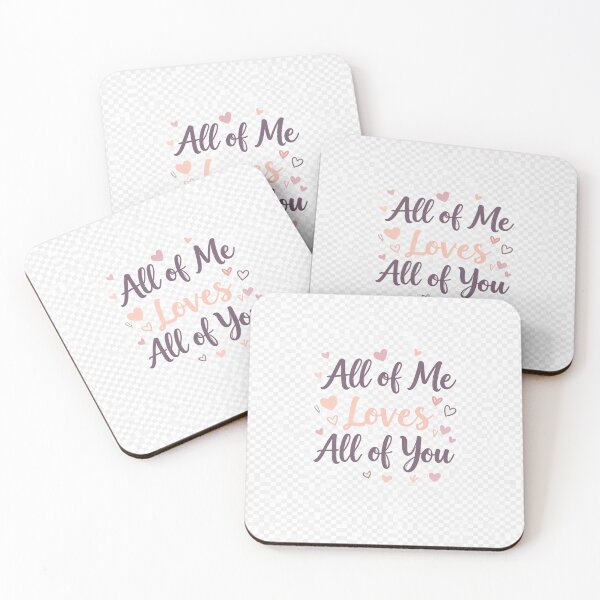 Item preview, All of Me Loves All of You – Sweet Romantic Quote Gift for Couples, Valentine Shirt designed and sold by Aisha Creates.