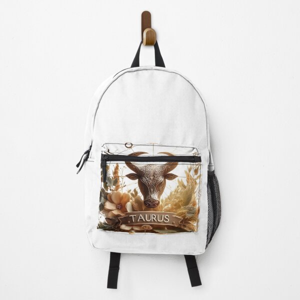 Item preview, Vintage Floral Taurus Zodiac Bull Art designed and sold by Zodiac Celestial Art.
