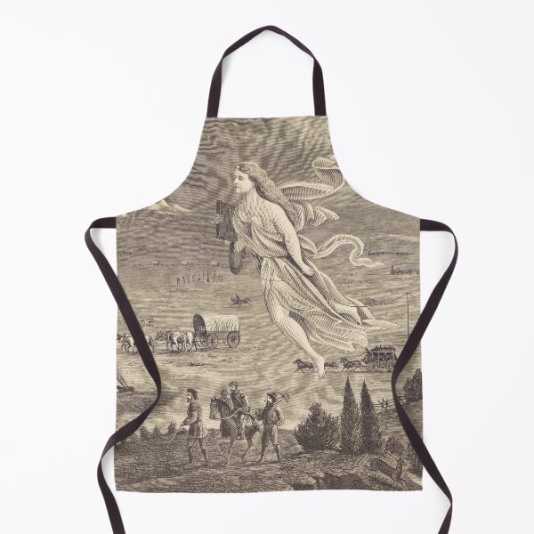 Item preview, American Progress Allegory Westward Expansion Vintage Engraving Print designed and sold by TheSoulOfArt.