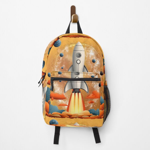 Item preview, Retro Rocket Launch | Space Adventure Illustration designed and sold by ChenEngEng.