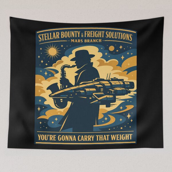 Item preview, Stellar Bounty & Freight Solutions Space Jazz Graphic designed and sold by agearb.
