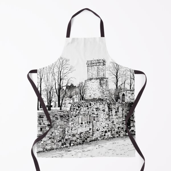 Item preview, Medieval Stone Abbey Ruins With Arched Openings and Textured Walls designed and sold by ivon55.
