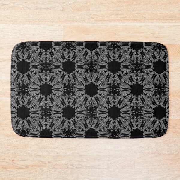 Item preview, Grunge Rustic Pattern in Gray on Black designed and sold by Artistestella.