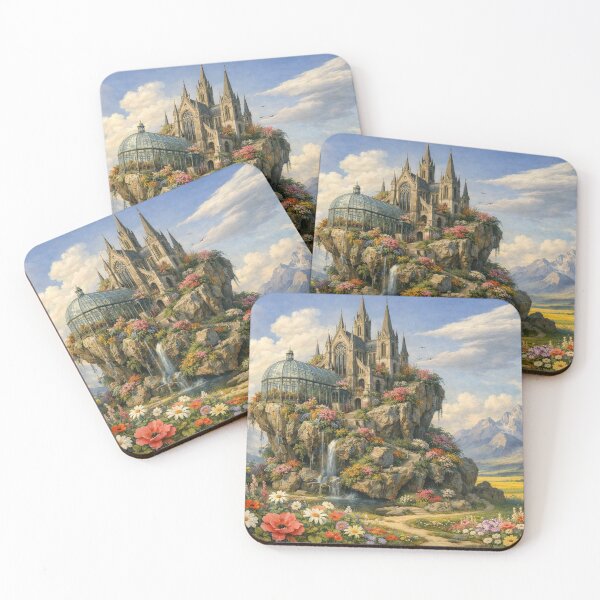Item preview, Fairytale castle landscape designed and sold by Sigtrix.