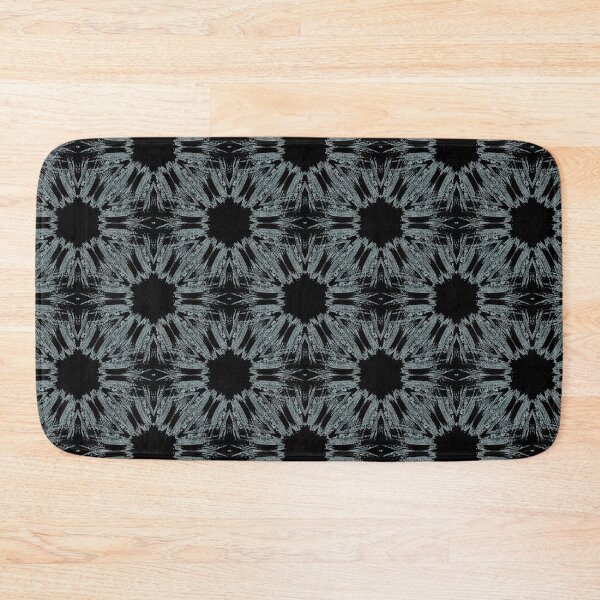 Item preview, Grunge Rustic Pattern in Blue on Black designed and sold by Artistestella.