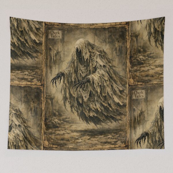 Item preview, The Tattered Shroud-Stalker - Dark Fantasy Ghoul designed and sold by bapupa.
