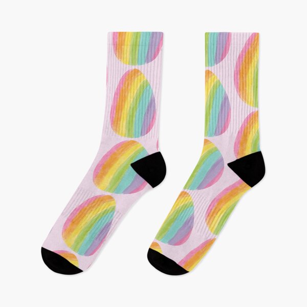 Item preview, Rainbow Easter Egg – Vertical Stripe Watercolor designed and sold by EmeraldeaArt.