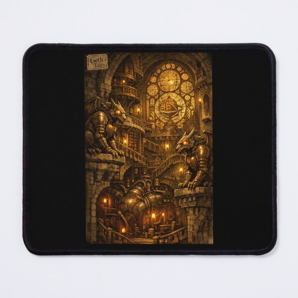 Item preview, The Clockwork Conservatory - Dark Fantasy Gothic Castle designed and sold by bapupa.