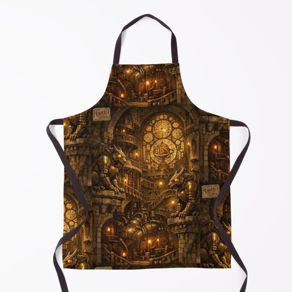 Item preview, The Clockwork Conservatory - Dark Fantasy Gothic Castle designed and sold by bapupa.