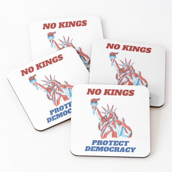 Item preview, NO KINGS PROTECT DEMOCRACY STATUE OF LIBERTY ANTI-TRUMP PROTEST designed and sold by ProgressiveMob.