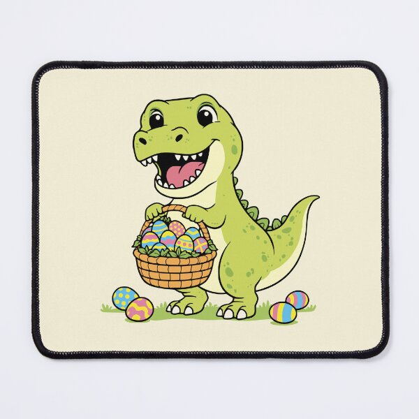 Item preview, Cute T-Rex Dinosaur Easter Egg Basket designed and sold by Imaginationbeyond.