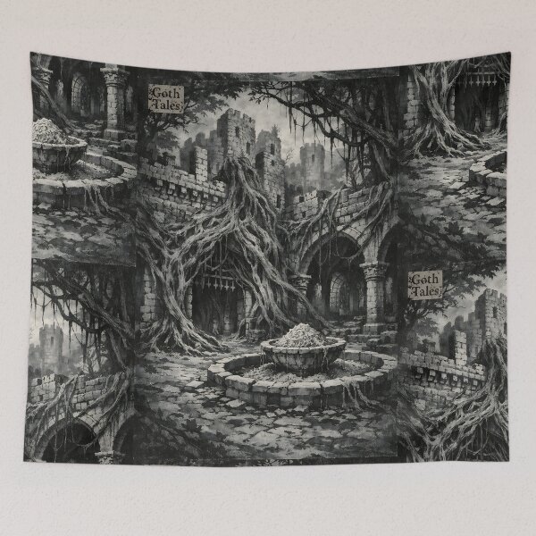 Item preview, The Iron-Root Citadel - Dark Fantasy Gothic Castle designed and sold by bapupa.