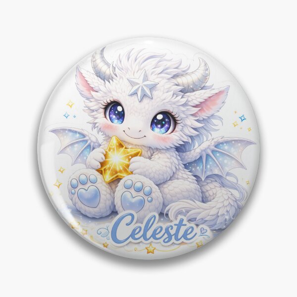 Item preview, Celeste – Guardian White  Baby Dragon designed and sold by ルミナ・ユニバース・ワールド.