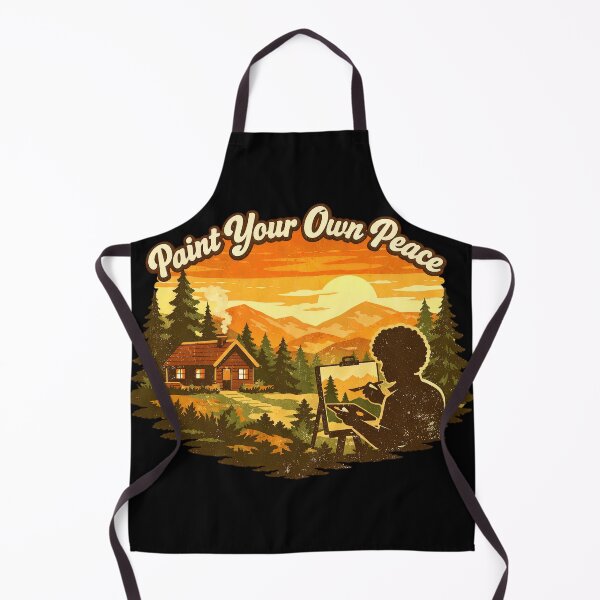 Item preview, Bob Ross Paint Your Own Peace Retro designed and sold by Retr0Tshirts.