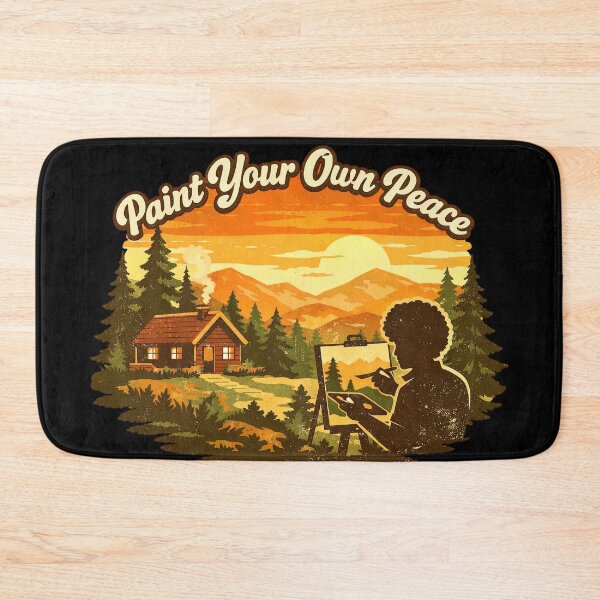 Item preview, Bob Ross Paint Your Own Peace Retro designed and sold by Retr0Tshirts.