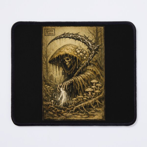 Item preview, The Mycelial Harvester - Dark Fantasy Grim Reaper designed and sold by bapupa.