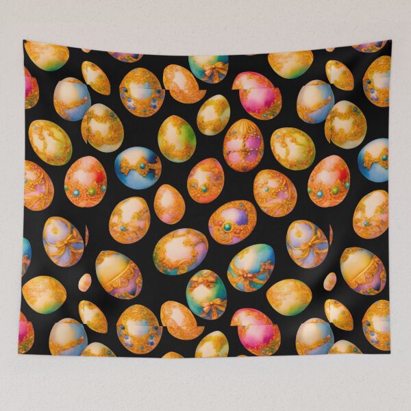 Item preview, Imperial Gold Filigree Easter Egg Seamless Pattern designed and sold by TrinovaCreates.