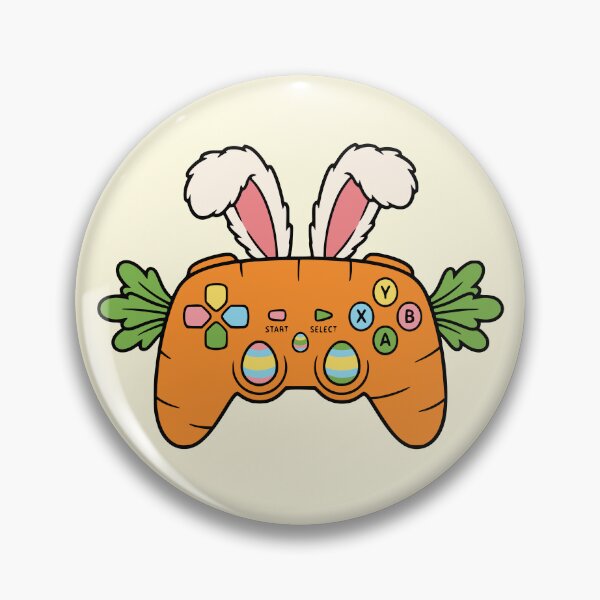 Item preview, Funny Gamer Easter Bunny Carrot Controller designed and sold by Imaginationbeyond.