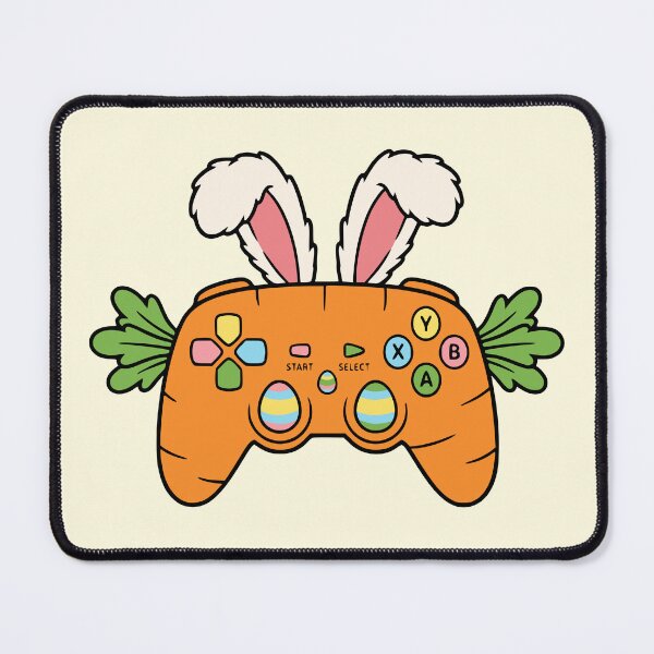 Item preview, Funny Gamer Easter Bunny Carrot Controller designed and sold by Imaginationbeyond.