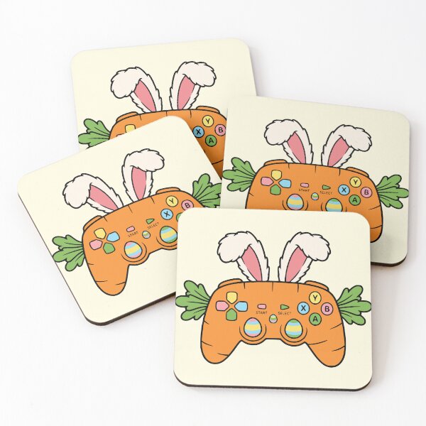 Item preview, Funny Gamer Easter Bunny Carrot Controller designed and sold by Imaginationbeyond.