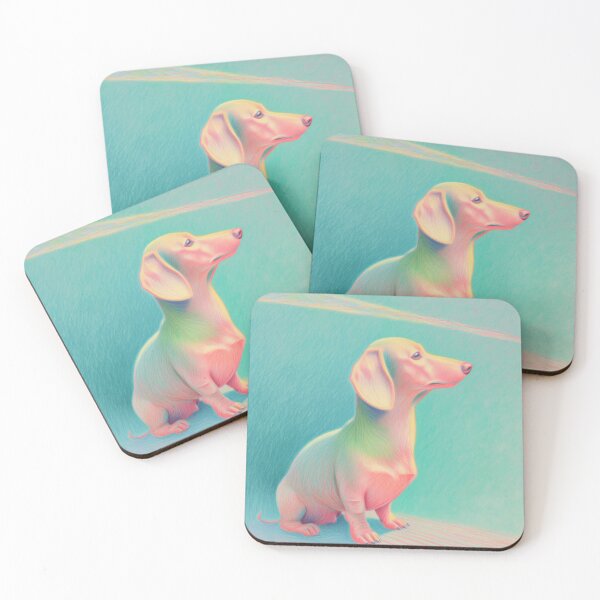Item preview, Colorful Dachshund in Pastel Shades designed and sold by lautir.