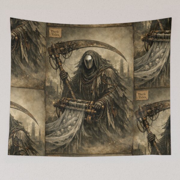 Item preview, The Rusted Weaver of Shrouds - Dark Fantasy Grim Reaper designed and sold by bapupa.