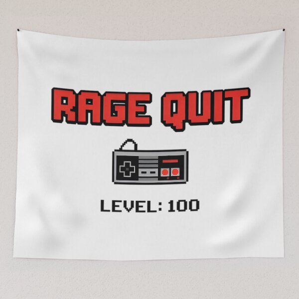Item preview, Rage quit level 100 funny gamer controller  designed and sold by AlanyaArtX.